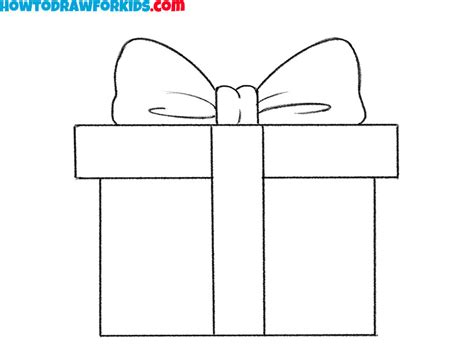 How to Draw a Gift Box - Easy Drawing Tutorial For Kids