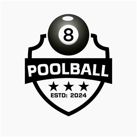 Pool Ball Logo Concept With Shield and Poolball Symbol 27680753 Vector ...