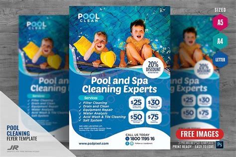 Pool Maintenance Flyer | Cleaning service flyer, Pool cleaning service ...