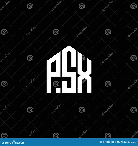 PSX Letter Logo Design on BLACK Background. PSX Creative Initials Letter Logo Concept. PSX ...