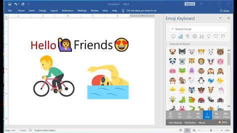 How to add Colorful Emoji to MS Word Documents - YouTube