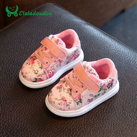 0 3Y Baby Shoes For Girls Soft Black Casual Shoes Flower Infant White Baby Girl Shoes Soft ...