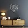 Amazon.com: WORGO Heart Shaped Tree of Life Metal Wall Art Heart Art Wall Decor Metal Tree Wall ...