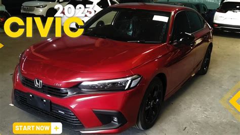 NEW 2023 Honda CIVIC - Color Ignite Red Metallic - YouTube