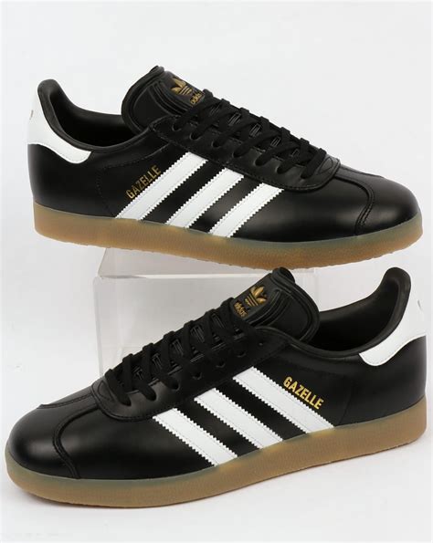 Adidas Gazelle Trainers Black/White/Gum,leather,,originals,shoes,mens