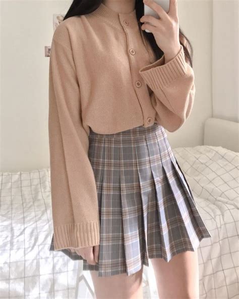 sweater and skirt outfit korean - Clothed With Authority Online Diary ...