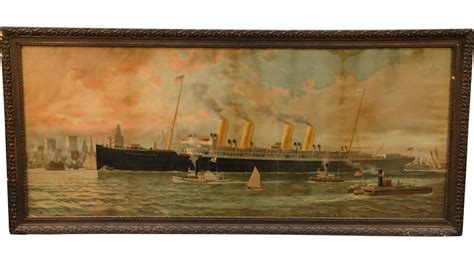 Large Kaiser Wilhelm Der Grosse Ship Lithograph Print