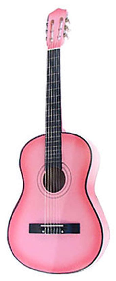 Pink Guitar 38" Acoustic From The Pink Superstore, Play Music With Flare With This 38" Pink ...