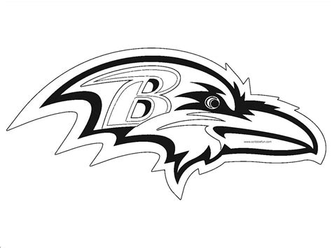 Ravens Logo Coloring Page