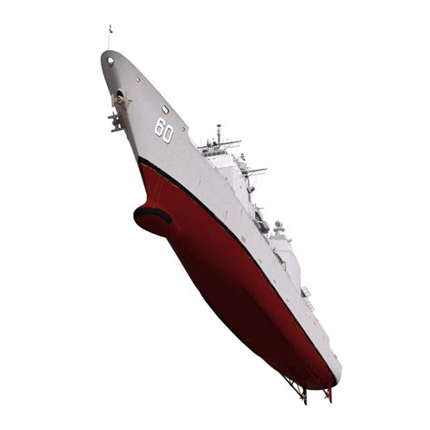 uss normandy cg-60 modeled 3d model