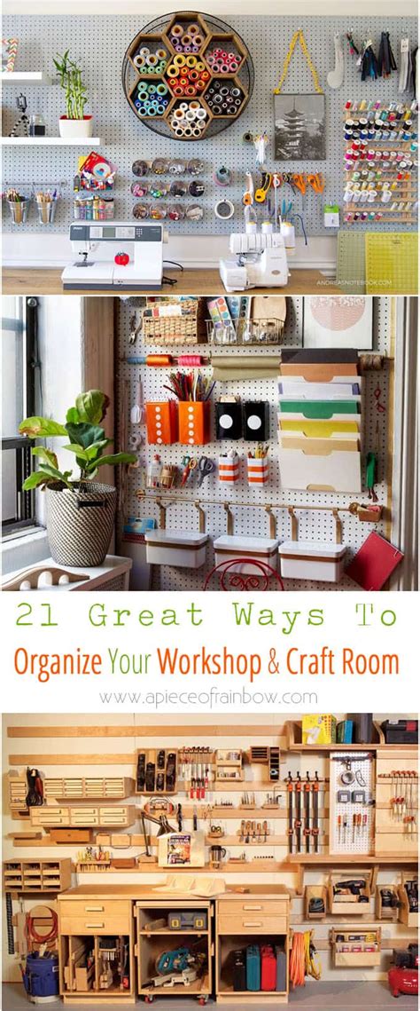 21 Inspiring Workshop and Craft Room Ideas for DIY Creatives - A Piece Of Rainbow