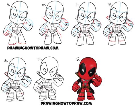 How to Draw Chibi Deadpool Easy Step by Step Drawing Tutorial – How to Draw Step by Step Drawing ...