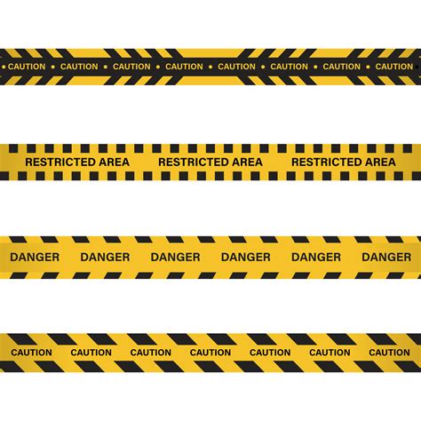 Restricted area, danger tape with yellow and black color. Caution tape for police, accident ...