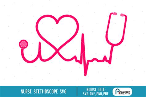 Nurse Stethoscope Svg - So Fontsy