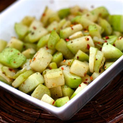 Chayote Squash With Red Peppers and Ginger Recipe | Allrecipes