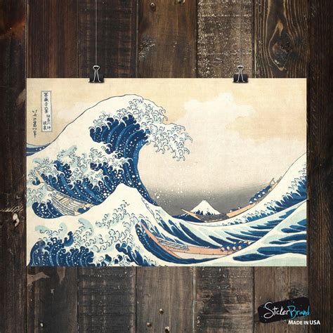 The Great Wave off Kanagawa by Katsushika Hokusai Poster Print. #6113