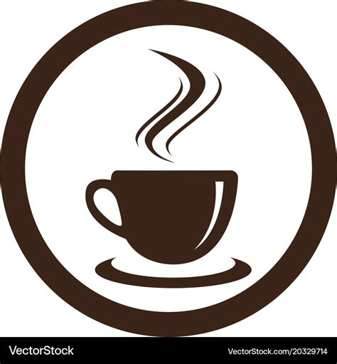 Coffee cup logo template icon design Royalty Free Vector