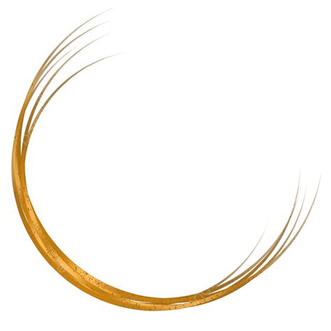 Golden Arc Half Circle Artistic Graphic Design Free PNG | PNG All