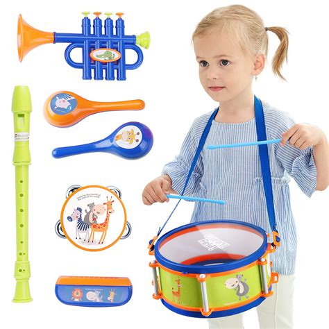 iPlay, iLearn Toddler Musical Instruments Toys, Kids Drum Set, Baby ...