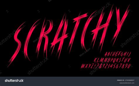 1,159 Claw font Stock Vectors, Images & Vector Art | Shutterstock