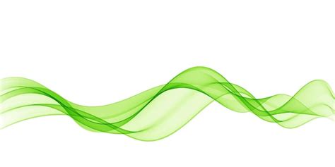 Premium Vector | Green wave. Green abstract wave flow, vector abstract ...