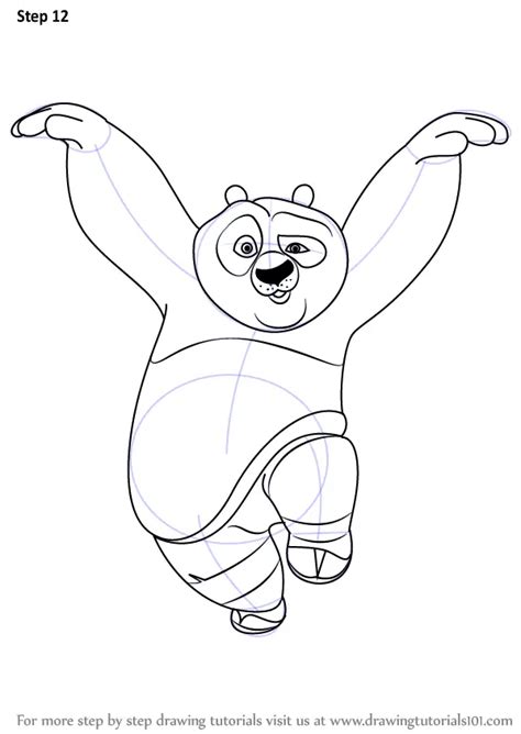 Learn How to Draw Po Giant Panda from Kung Fu Panda (Kung Fu Panda ...