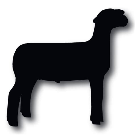 Market Lamb Silhouette at GetDrawings | Free download