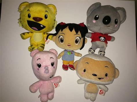 Ni Hao Kai Lan Plush Toys (Kai-lan, Rinto, Hoho, Tolee, Lulu) COMPLETE ...