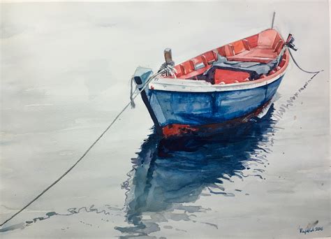 Watercolor Boat at GetDrawings | Free download