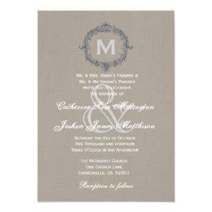 Linen Paper Invitations | Zazzle