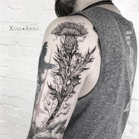 101 Amazing Thistle Tattoo Ideas You Need To See! | Outsons | Men's Fashion Tips And Style Guide ...