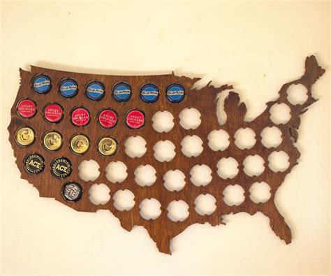 Beer Cap Map : 4 Steps (with Pictures) - Instructables