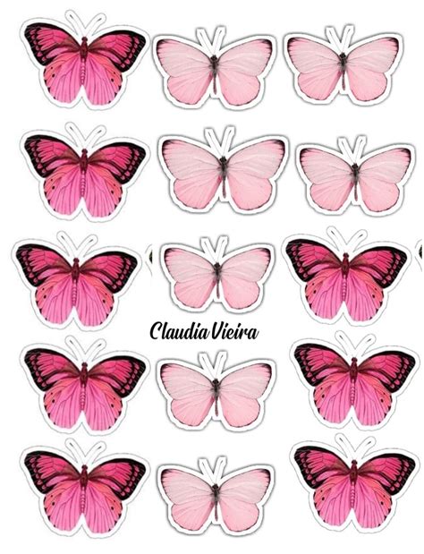 Details about 56 x CUTE PINK EDIBLE BUTTERFLIES IDEAL 4 WEDDING BIRTHDAY CAKE TOPPERS WB9 ...