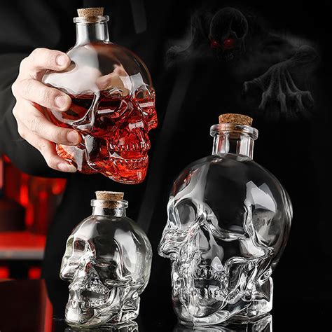 Skull Liquor Bottle - Glass - 3 Sizes from Apollo Box in 2023 | Dark home decor, Liquor bottles ...