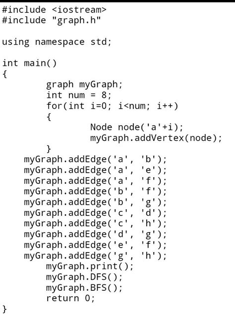 Solved Graph traversal is a very important algorithm to go | Chegg.com