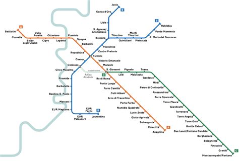 Rome Metro Map - Italy Review