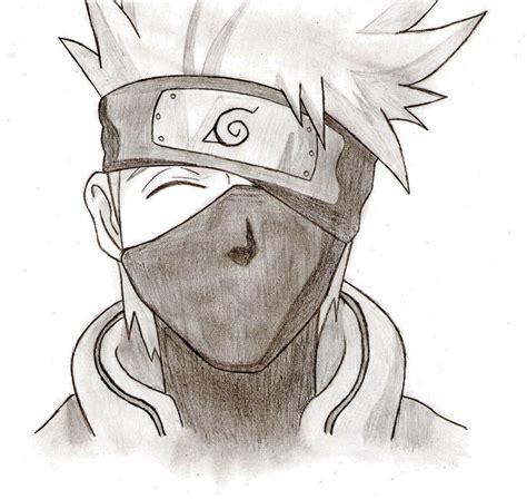 Kakashi Naruto Sketch Drawing Anime Character Drawing Kakashi Drawing | Porn Sex Picture