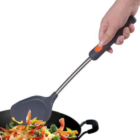 1PCS Nonstick Cooking Shovel Stainless Steel Silicone Pancake Turner Kitchen Cooking Utensils ...