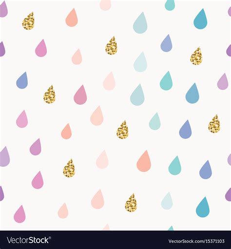 Watercolor drops seamless pattern background Vector Image