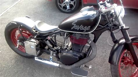 Suzuki LS650 Custom motorcycle - YouTube