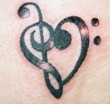 daily photo arts: bass clef tattoo