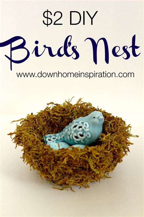 $2 DIY Bird's Nest - Down Home Inspiration