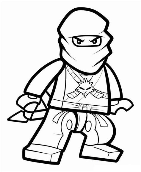 Green Ninja from Ninjago Coloring Page - Free Printable Coloring Pages for Kids