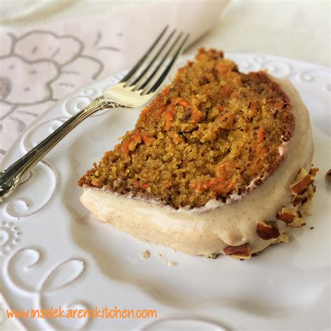 Carrot Banana Cake with Cinnamon Cream Cheese Frosting | Inside Karen's Kitchen