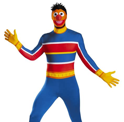 Disguise Sesame Street Ernie Bodysuit Adult Halloween Costume XL - Walmart.com - Walmart.com