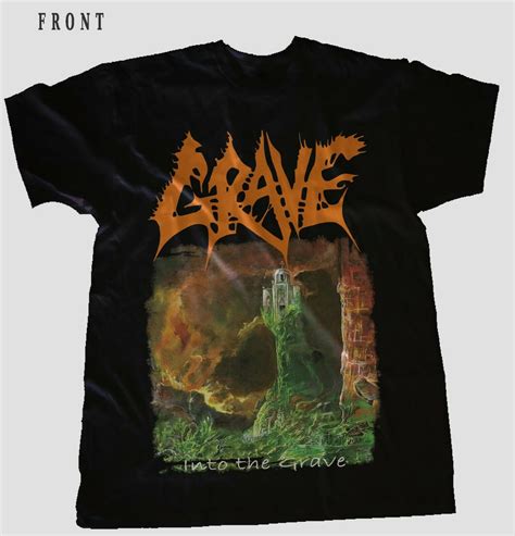 GRAVE - Into the Grave - Swedish Death Metal Band T-Shirt - SquadTee.com