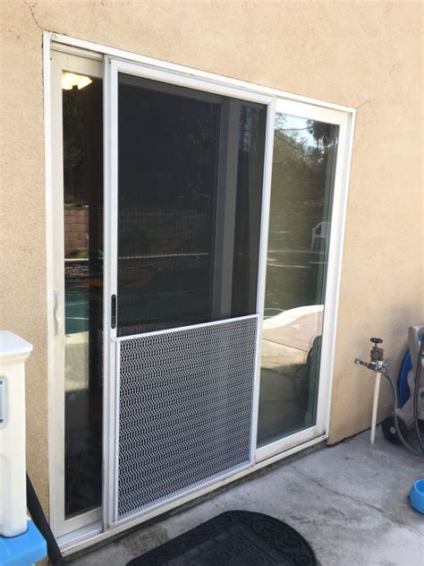 Sliding Screen Door with Pet Mesh — Canyon Lake, CA – Mobile Screen Shop