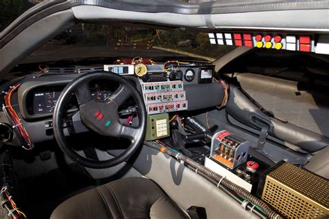 Interior of the Back to the Future DeLorean : r/cableporn