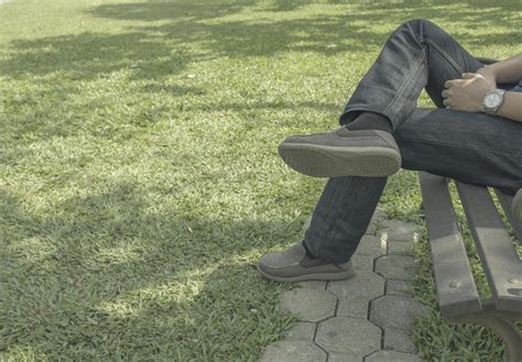 Sad man sitting alone in the park 3114031 Stock Photo at Vecteezy