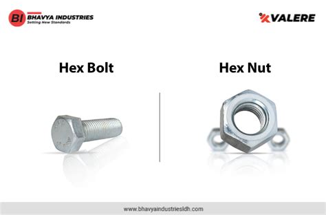 Difference Between Hex Bolts & Hex Nuts